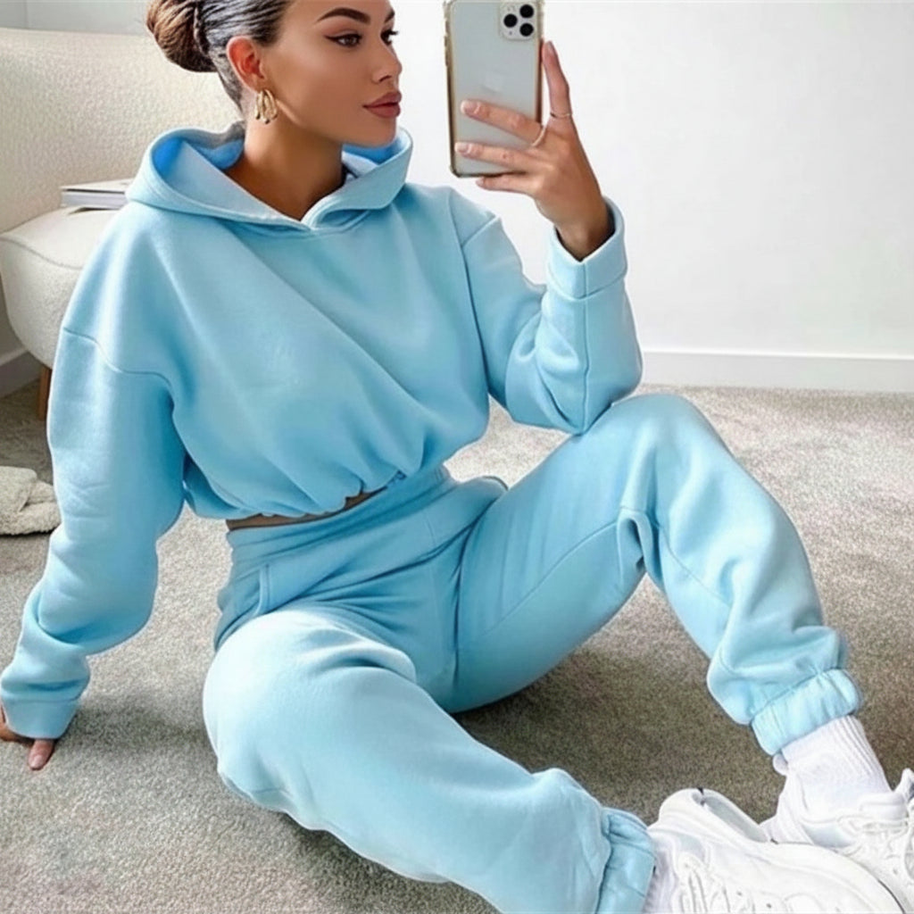 Jogging Suits for Women 2 Piece Sweatsuits Tracksuits Sexy Long Sleeve Hoodiecasual Fitness Sportswear